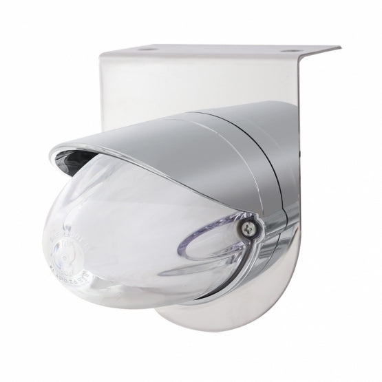 SS Bracket With 9 LED Dual Function GloLight Watermelon Grakon 1000 Light &amp; Visor -Amber LED/ Clear Lens