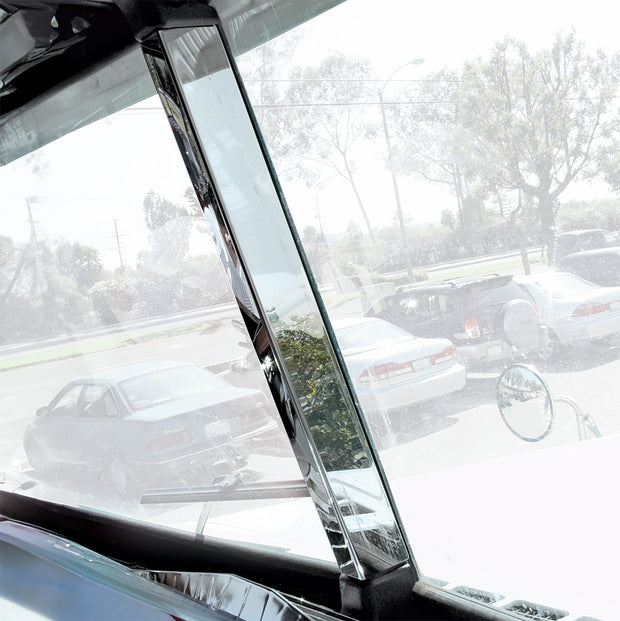 Stainless Center Window Post Cover For Freightliner