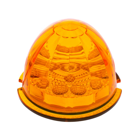 17 LED Reflector Watermelon Maze Cab Light - Amber LED/Amber Lens