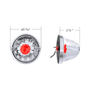 Glass Watermelon Light Kit With LED Light-Red LED/Clear Lens