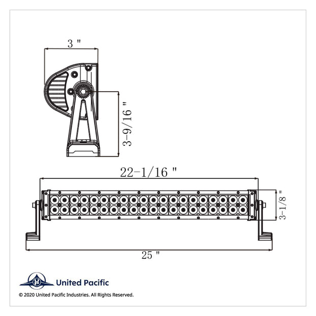 12 High Power LED 7" Combo Light Bar - Competition Series