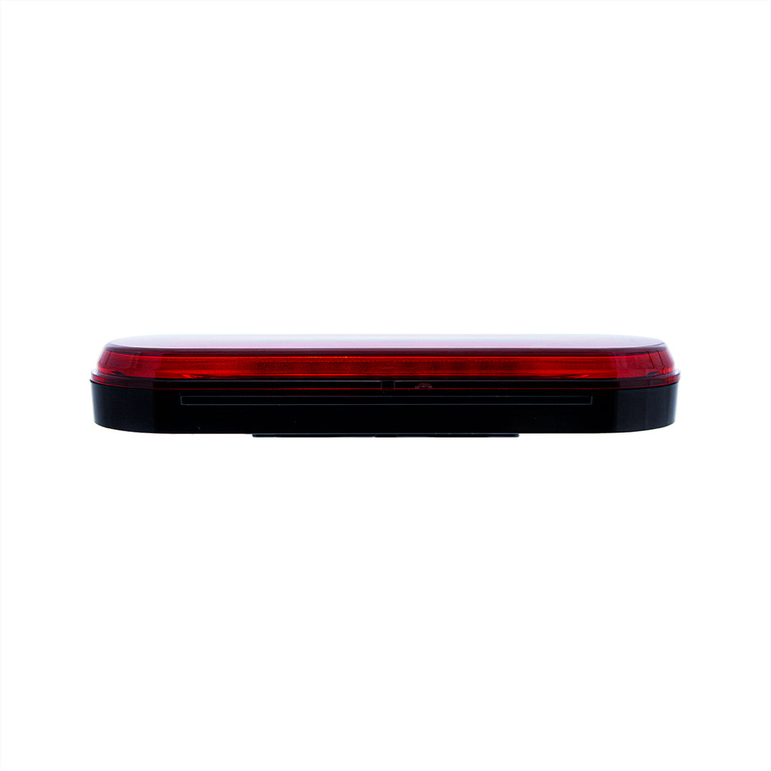 22 LED 6" Oval Abyss Light (Stop, Turn &amp; Tail) - Red LED/Red Lens