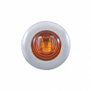 2 LED 3/4" Mini Light With Bezel (Clearance/Marker) - Amber LED/Amber Lens