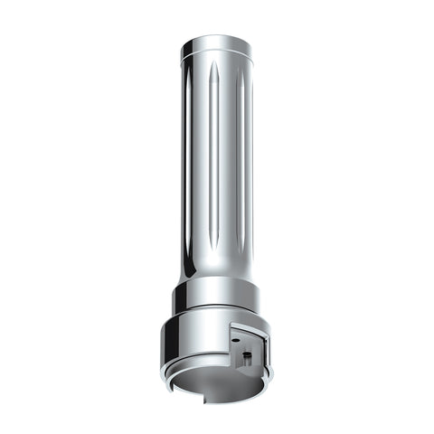 Thread-On Dallas Style Gearshift Knob With 13/15/18 Speed Adapter - Chrome/Vertical