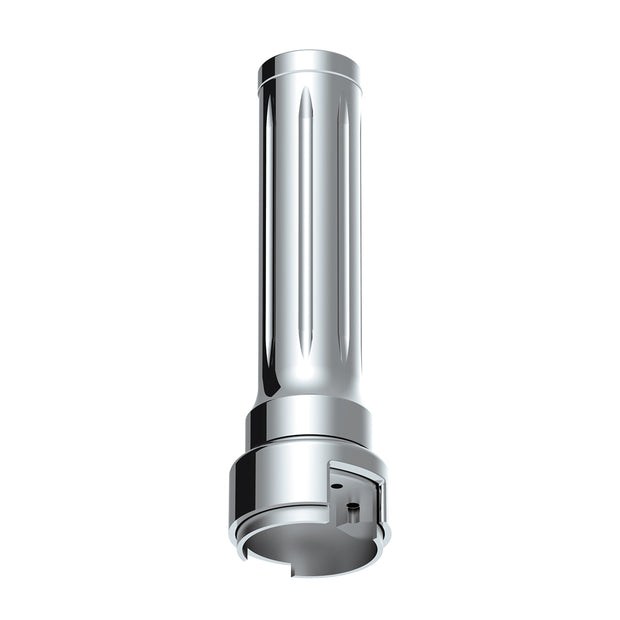 Thread-On Dallas Style Gearshift Knob With 13/15/18 Speed Adapter - Chrome/Vertical
