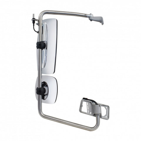 Chrome Mirror Assembly For 2001-2020 Freightliner Columbia - Passenger - Heated