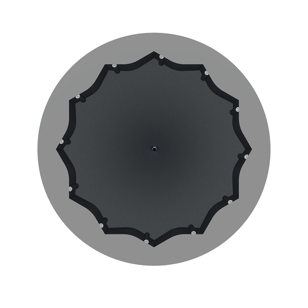 9/16" x 1-1/2" Chrome Plastic Spike Nut Covers - Push-On (10-Pack)