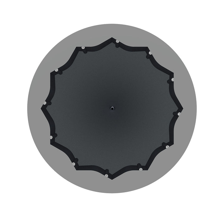 9/16" x 1-1/2" Chrome Plastic Spike Nut Covers - Push-On (10-Pack)