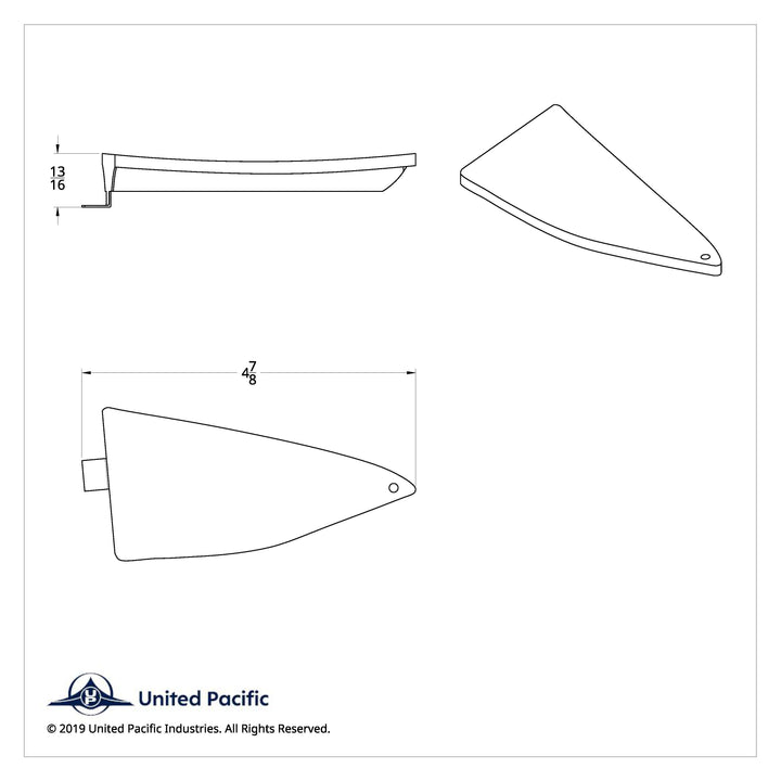 Chrome Triangular Mesh Cover For Freightliner Century (2003-2008) And Columbia (2004-2014) - Driver