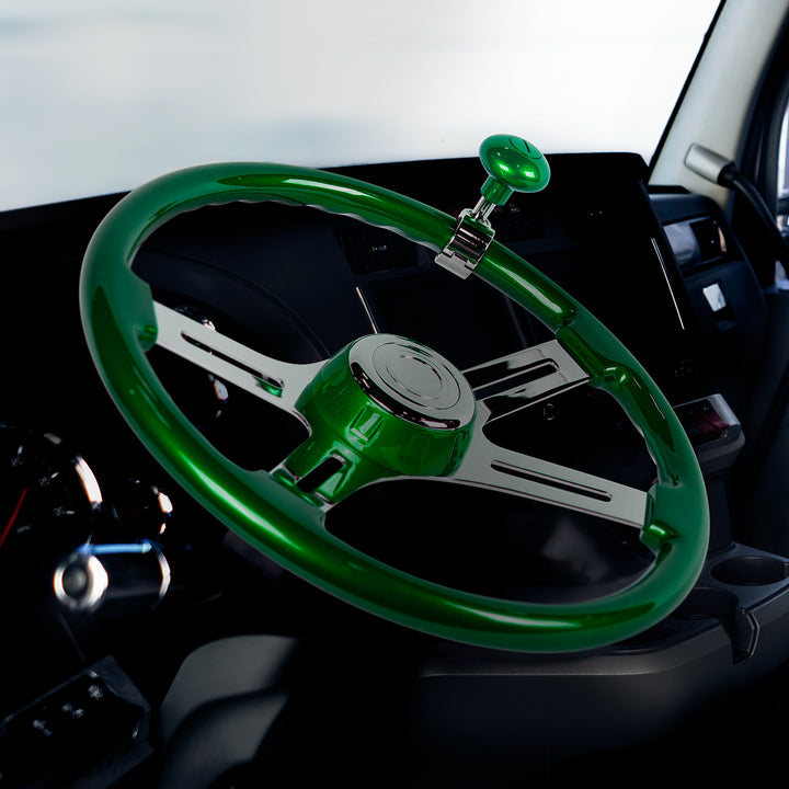 Steering Wheel Horn Bezel - Emerald Green