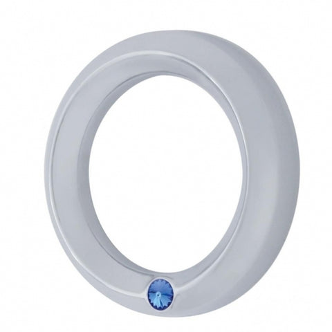Signature Series Small Gauge Bezel For 2006+ Peterbilt - Blue Crystal