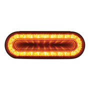 24 LED 6" Oval Mirage Light (Turn Signal) - Amber LED/Amber Lens