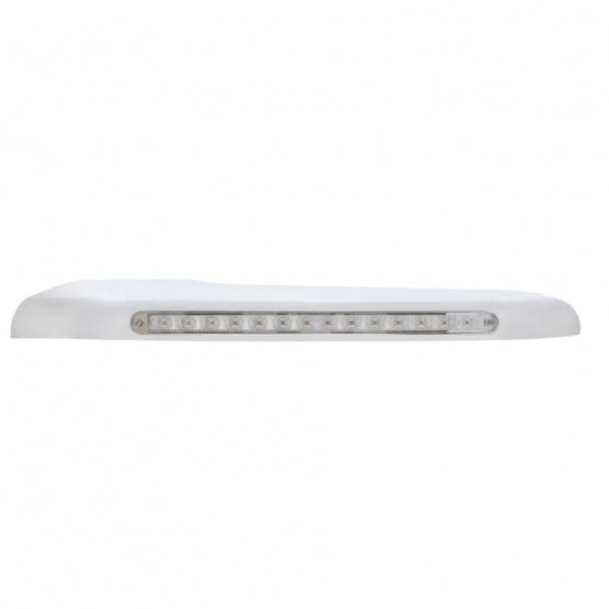 Sequential 14 Amber LED Front Fender Cover For Peterbilt 388 (2008-2015) &amp; 389 (2008-2023)-Clear Lens - Driver