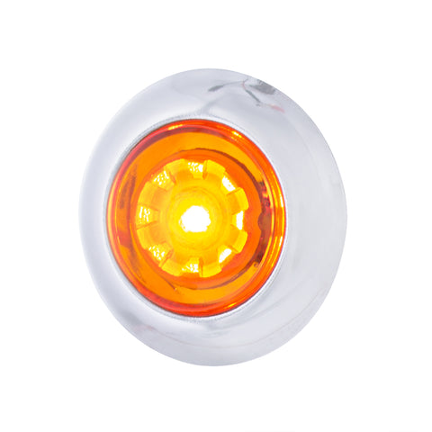 LED Dual Function ArcBlast 3/4" Mini Light (Clearance/Marker) - Amber LED/Amber Lens