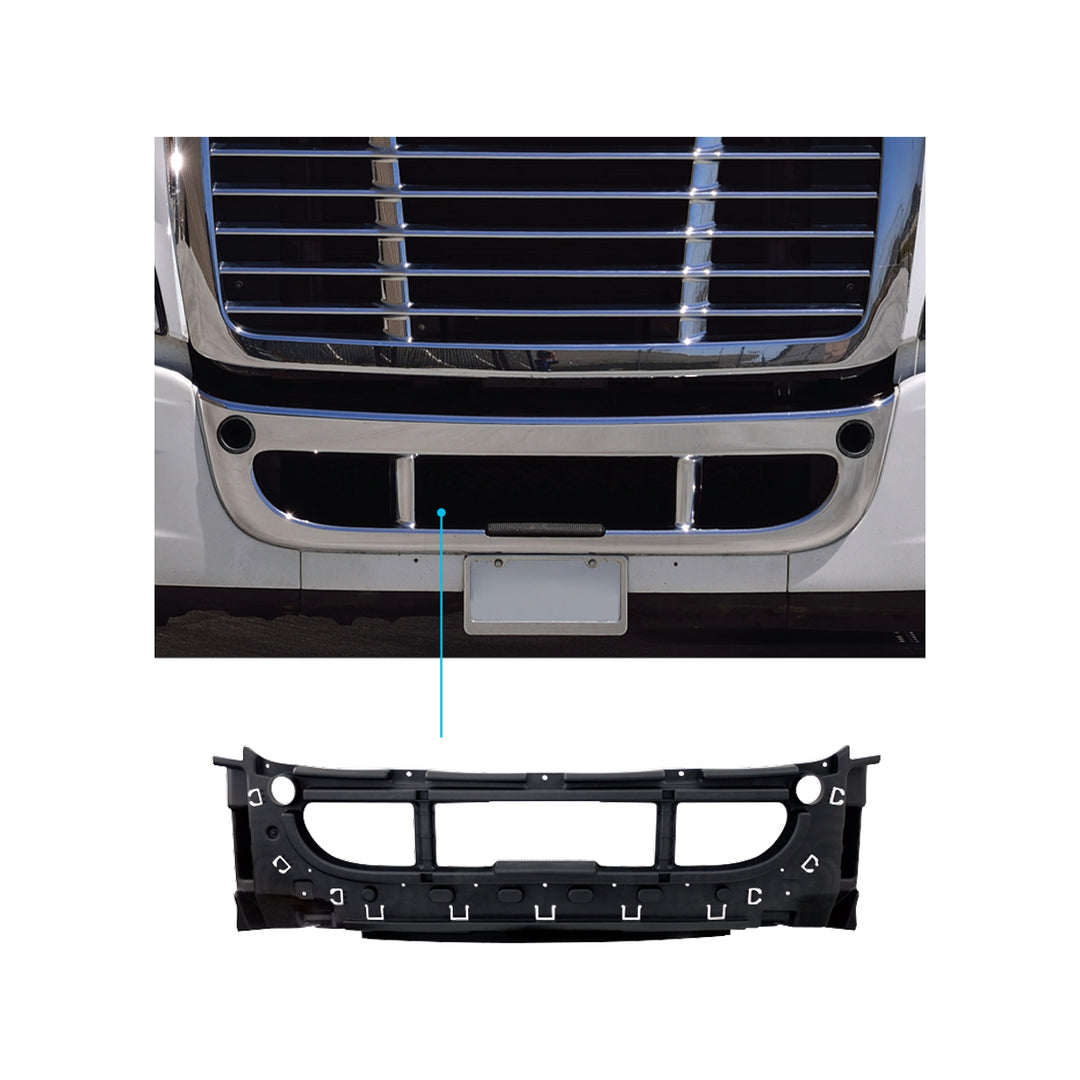 Center Bumper Inner Reinforcement With Vent For 2008-2017 Freightliner Cascadia Without OEM Radar