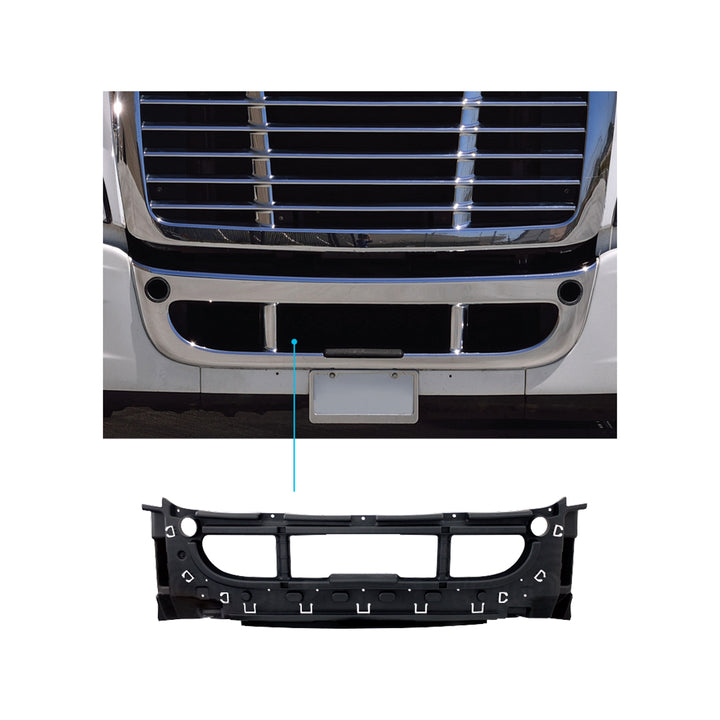 Center Bumper Inner Reinforcement With Vent For 2008-2017 Freightliner Cascadia Without OEM Radar