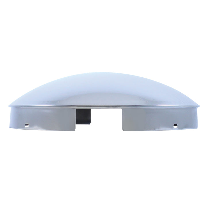 4 Even Notched Chrome Dome Front Hubcap - 1" Lip United Pacific 10118