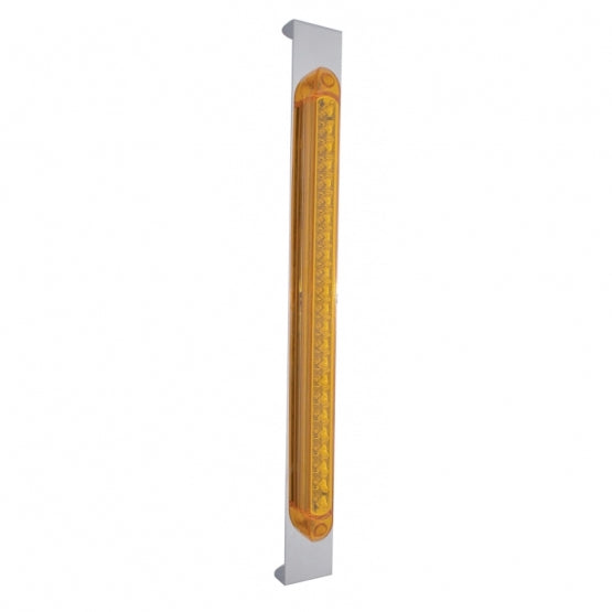 Mirror Bracket With 23 LED 17-1/4" Light Bar - Amber LED/Amber Lens
