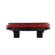 4" Round Combo Light With 12 LED Stop, Turn & Tail & 16 LED Back-Up - Red LED/Red Lens