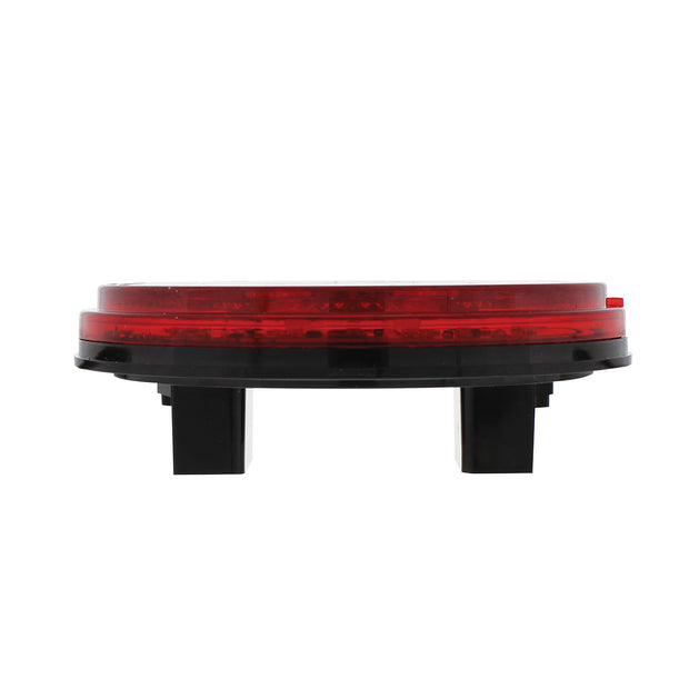 4" Round Combo Light With 12 LED Stop, Turn & Tail & 16 LED Back-Up - Red LED/Red Lens