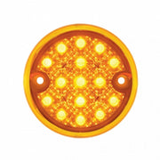 30 LED 3" Dual Function Reflector Double Face Light Kit - Amber & Red LED/Amber & Red Lens