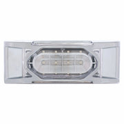16 LED Reflector Light (Clearance/Marker) With Chrome Bezel - Red LED/Clear Lens
