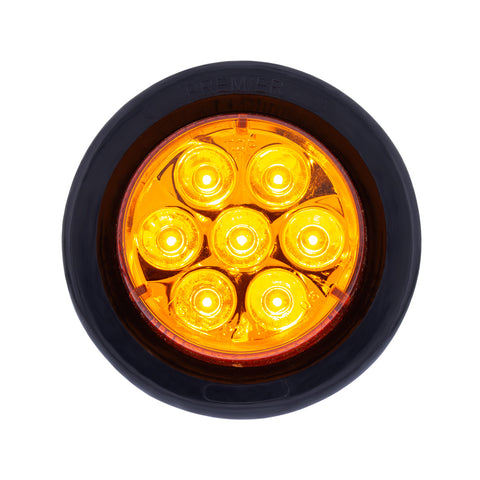 7 LED 2" Round Light Kit (Clearance/Marker) - Amber LED/Amber Lens