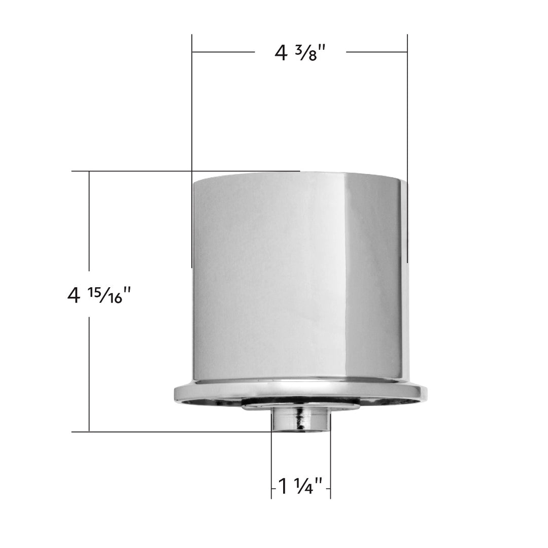Chrome Steering Wheel Hub For 2007+ Freightliners