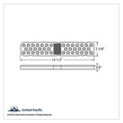40 LED Rectangular Light (Stop, Turn & Tail) - Red LED/Red Lens