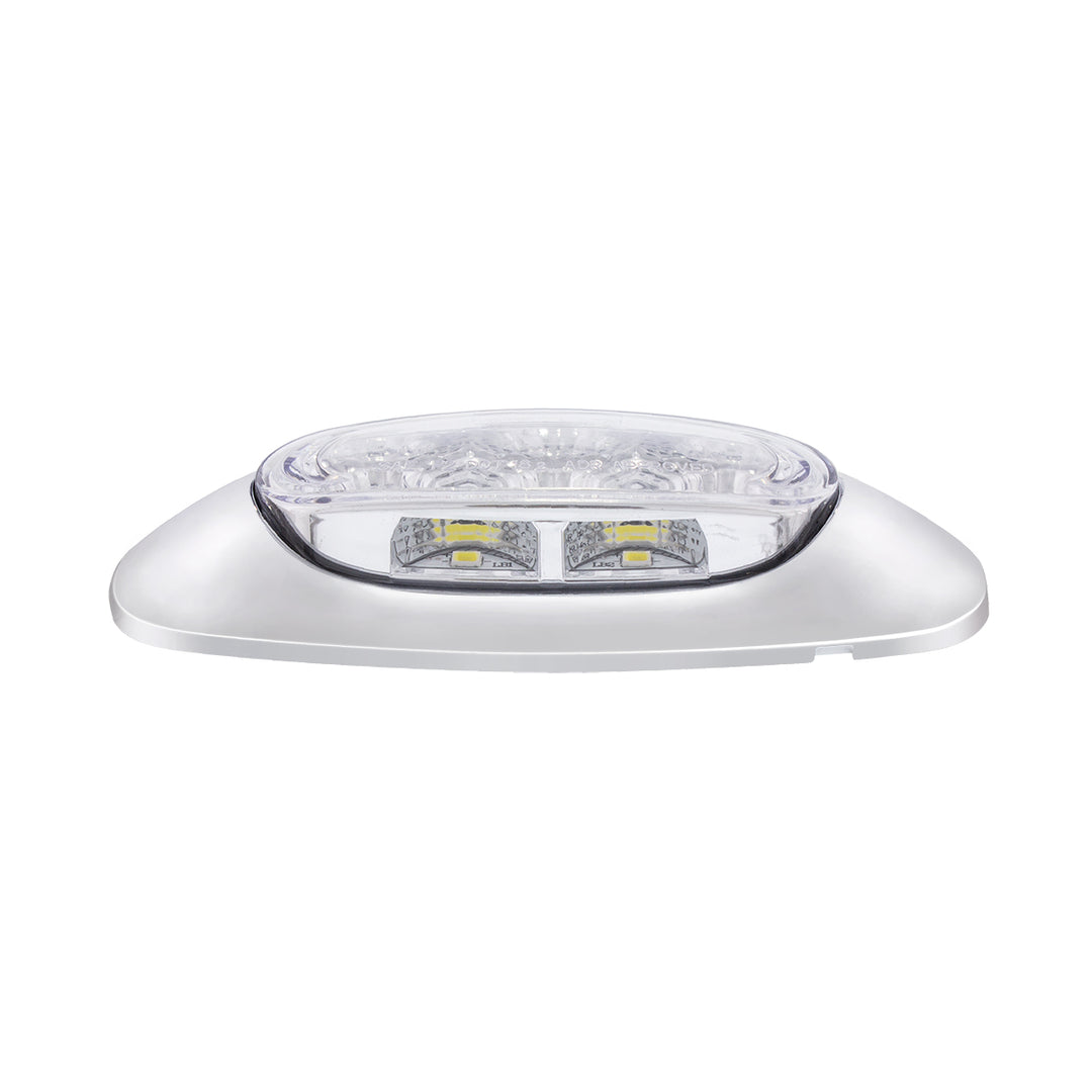 5 LED Reflector Light (Auxiliary/Utility) With Side Ditch Light - Amber LED/Clear Lens (Card)