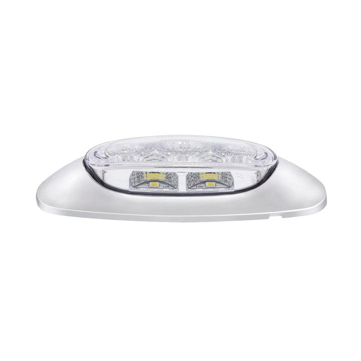 5 LED Reflector Light (Auxiliary/Utility) With Side Ditch Light - Amber LED/Clear Lens (Card)