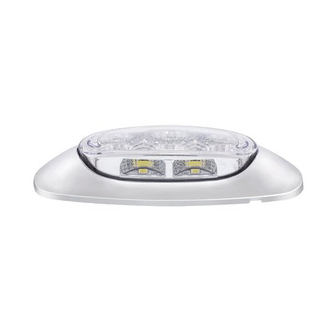 5 LED Reflector Light (Auxiliary/Utility) With Side Ditch Light - Amber LED/Clear Lens (Card)
