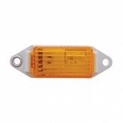Rectangular Light (Clearance/Marker) With White Base - Amber Lens