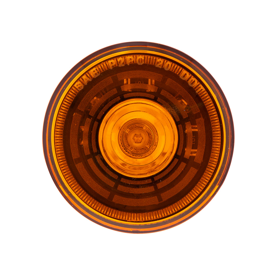 4 LED 2" Round Abyss Light (Clearance/Marker) - Amber LED/Amber Lens