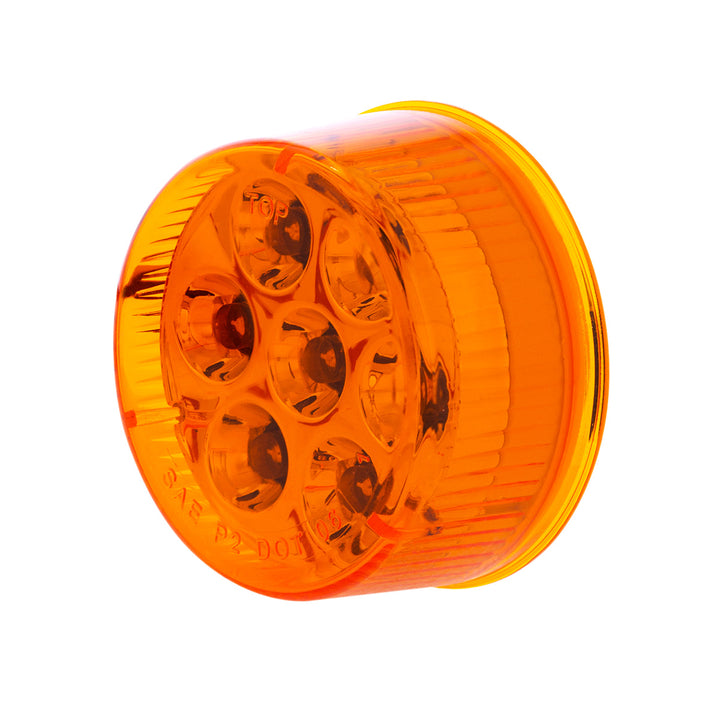 7 LED 2" Round Light (Clearance/Marker) - Amber LED/Amber Lens