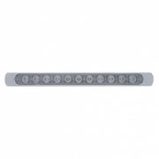11 LED 17" Light Bar (Stop, Turn & Tail) With Chrome Bezel - Red LED/Clear Lens