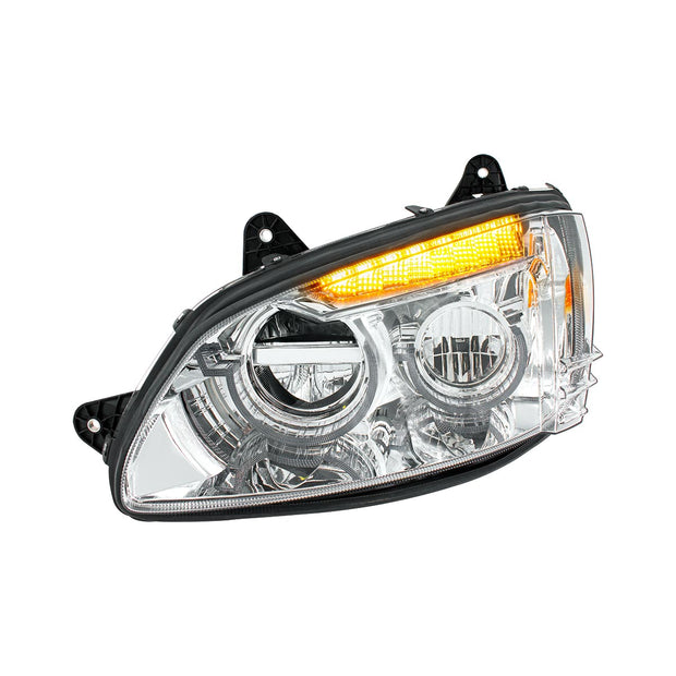 Chrome Full LED Headlight For 2008-2017 Kenworth T660-Driver