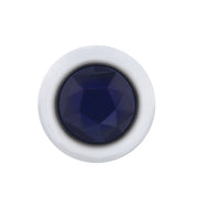 3 LED Dual Function 3/4" Mini Light (Clearance/Marker) With Crystal Lens-Blue LED/Blue Lens