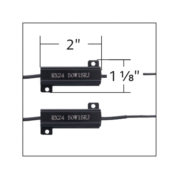 Load Resistor - 50-Watt. 15 Ohm (Pair)