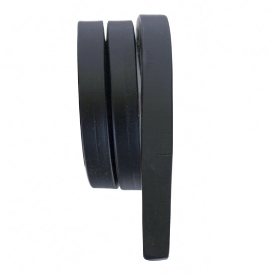 Black Straight Mud Flap Hangers - 2 Coils (Pair)
