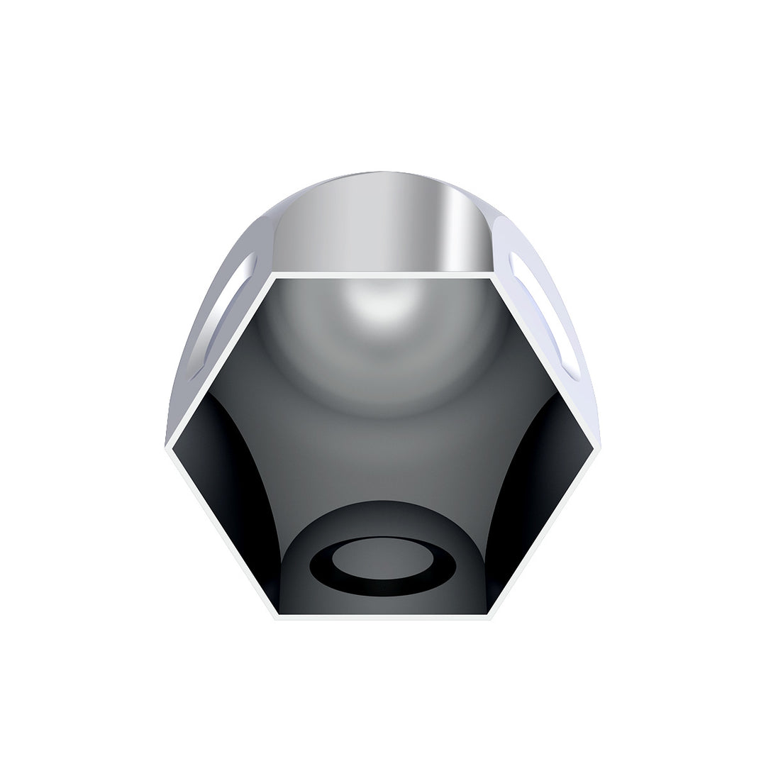 1-1/2" X 2" Chrome Steel Bullet Nut Cover
