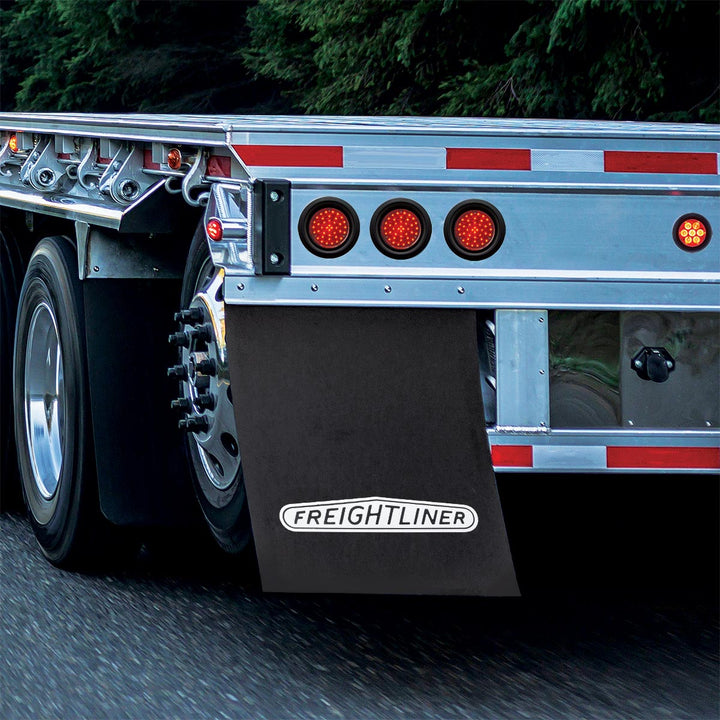 24" X 30" Black PROFLEX Mud Flap With Freightliner Logo