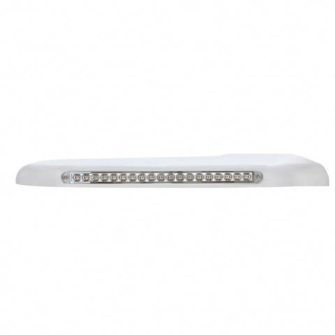 19 Amber LED Front Fender Cover For Peterbilt 388 (2008-2015) & 389 (2008-2023)-Clear Lens - Passenger