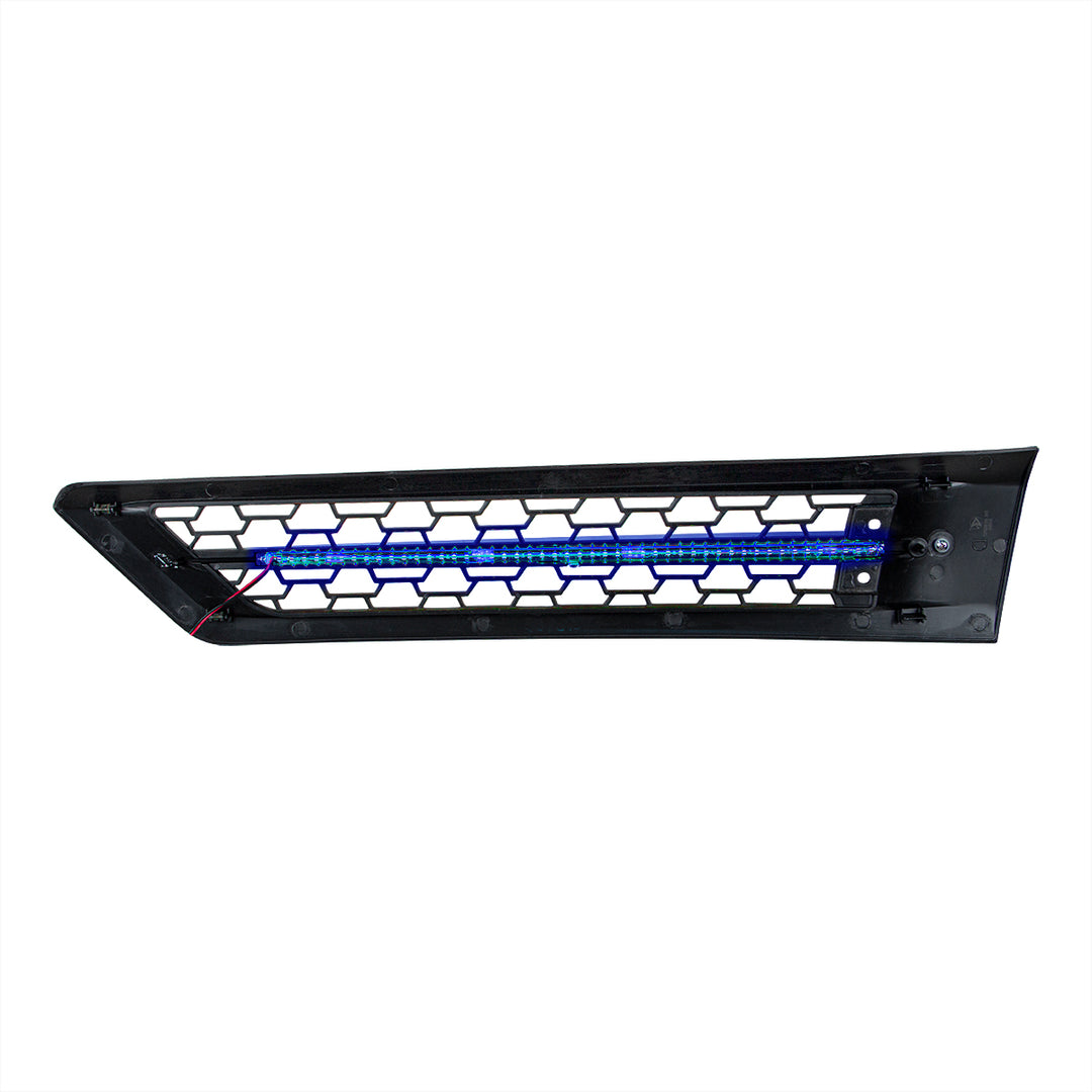Hood Air Intake Grille With Blue LED For 2018-2024 Freightliner Cascadia 126 - Passenger