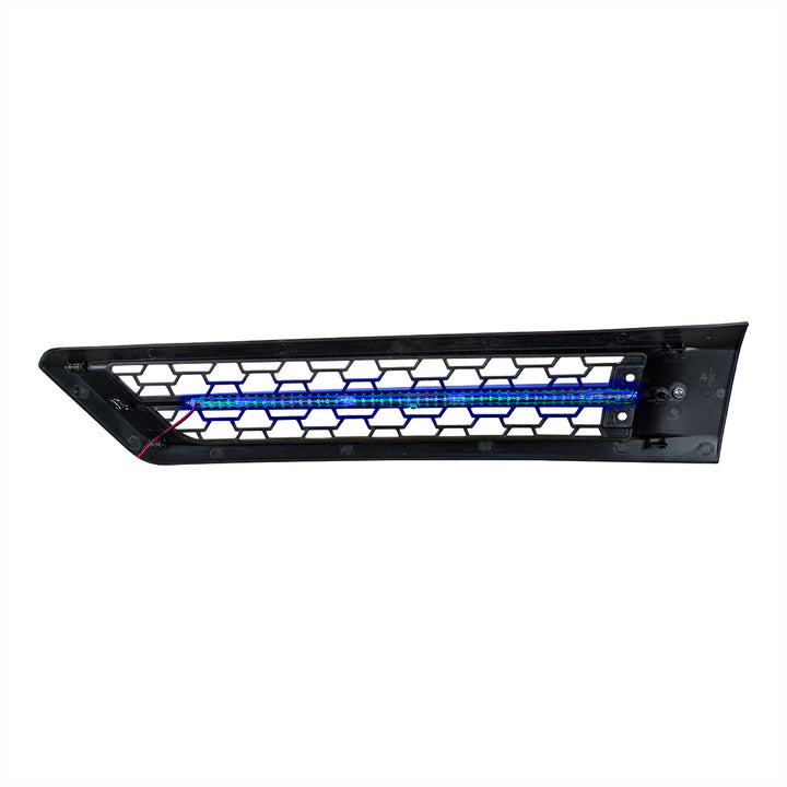 Hood Air Intake Grille With Blue LED For 2018-2024 Freightliner Cascadia 126 - Passenger
