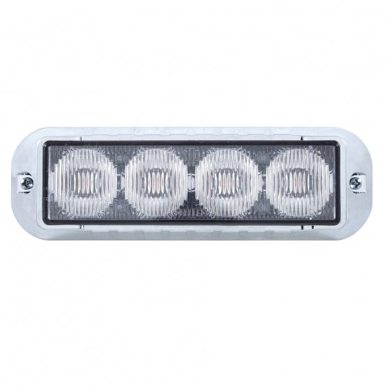 4 LED Warning Light - White LED