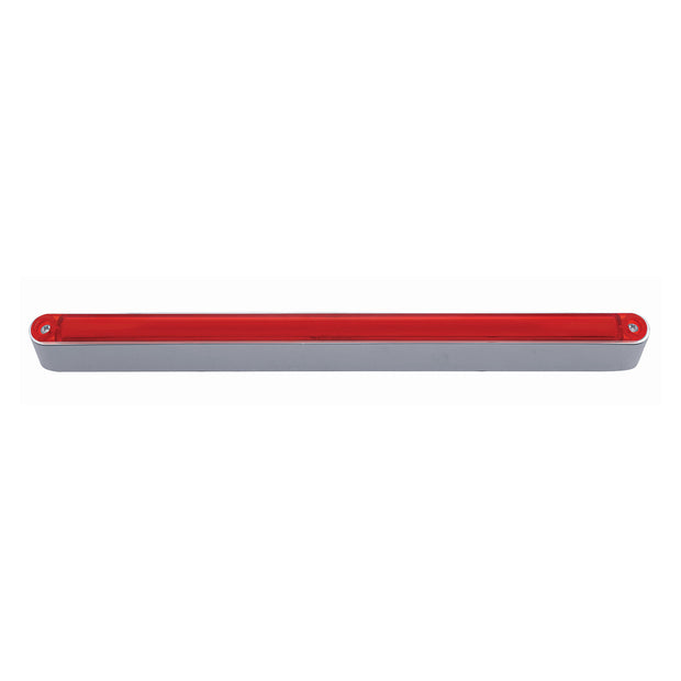 24 LED Dual Function 12" GloLight Bar With Bezel - Red LED/Red Lens