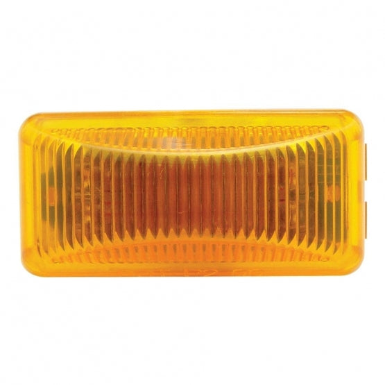 6 LED Rectangular Light (Clearance/Marker) - Amber LED/Amber Lens