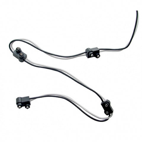 2 Prong Plug Wiring Harness With 4 Plugs & 7" Lead