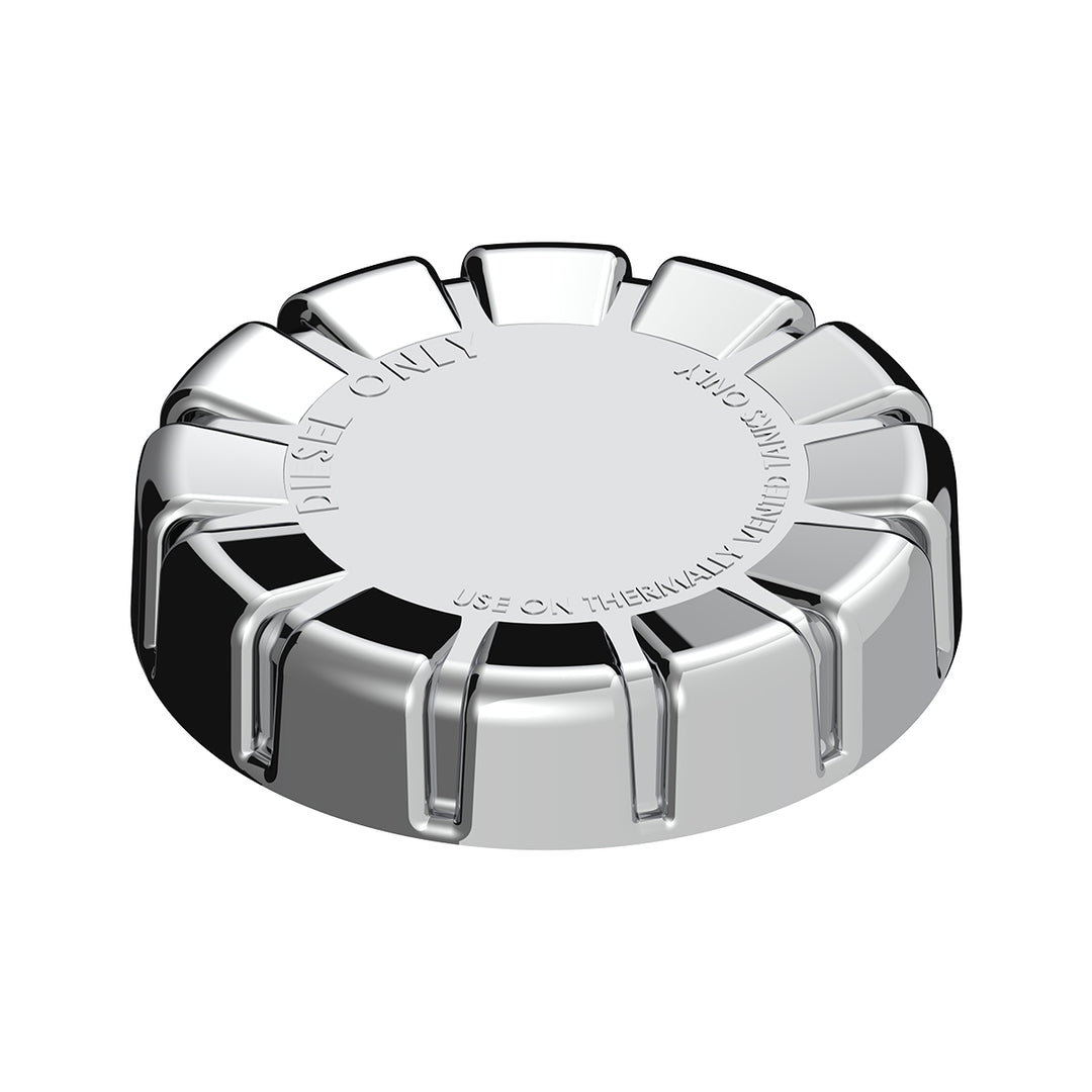 Chrome Plastic Fuel Cap Cover For Kenworth - Non-Locking